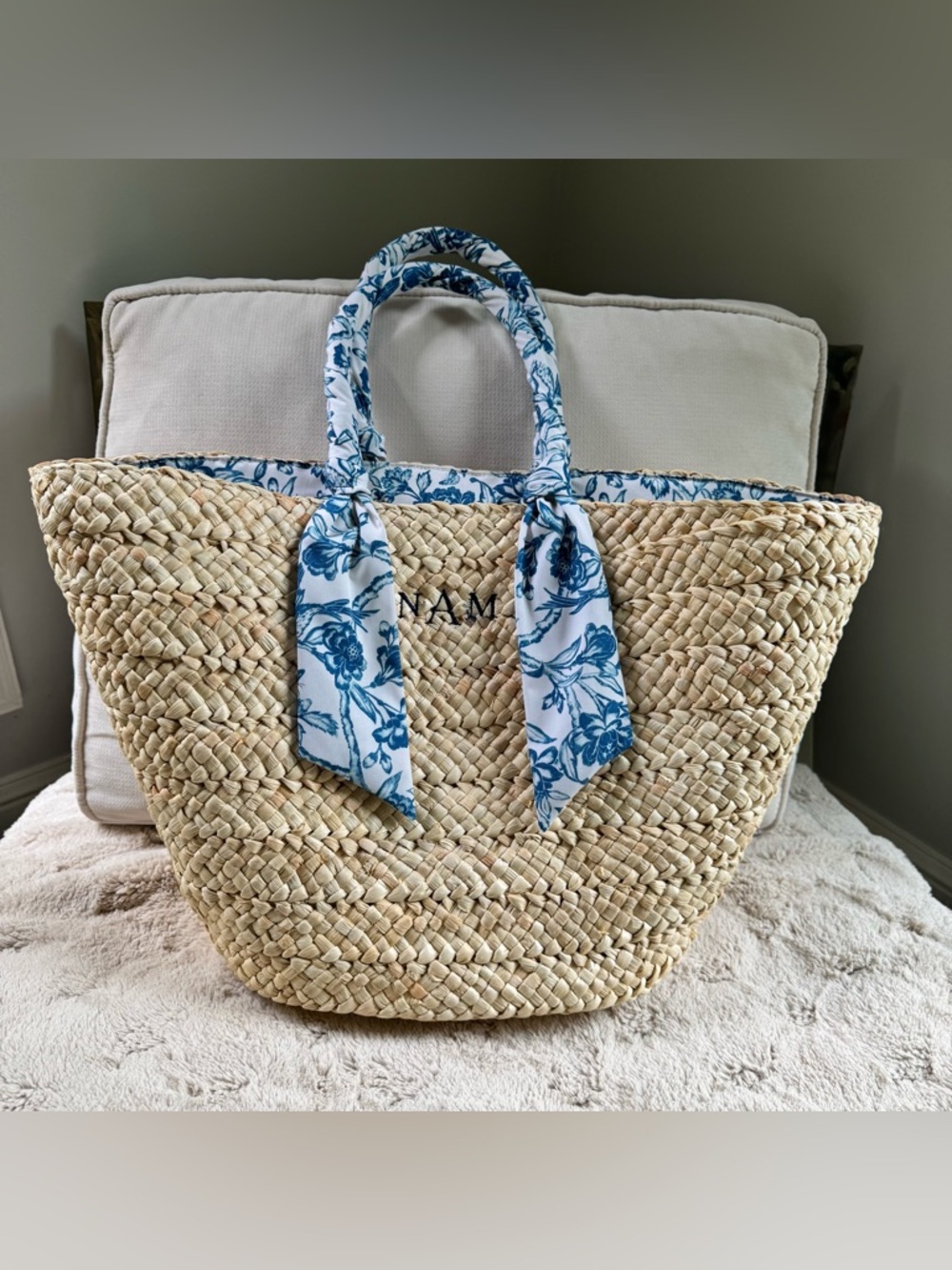 Mark & Graham Sanderson Ribbon Wrapped Beach Tote